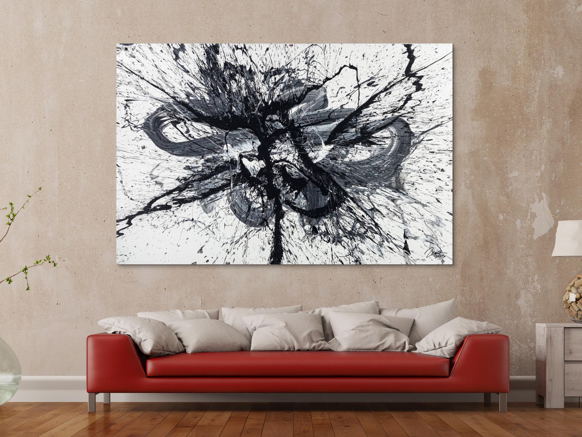 Abstraktes Bild auf Leinwand