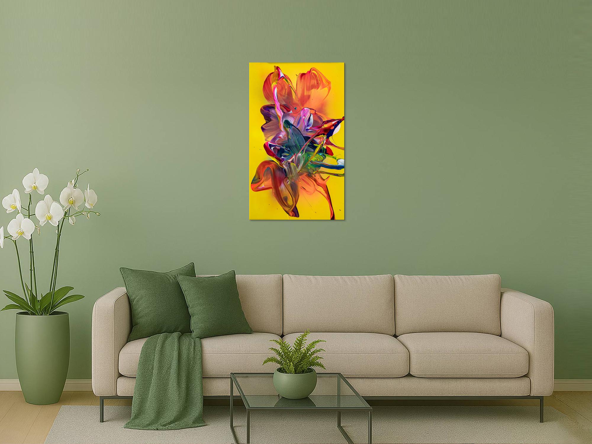 Abstraktes Bild auf Leinwand