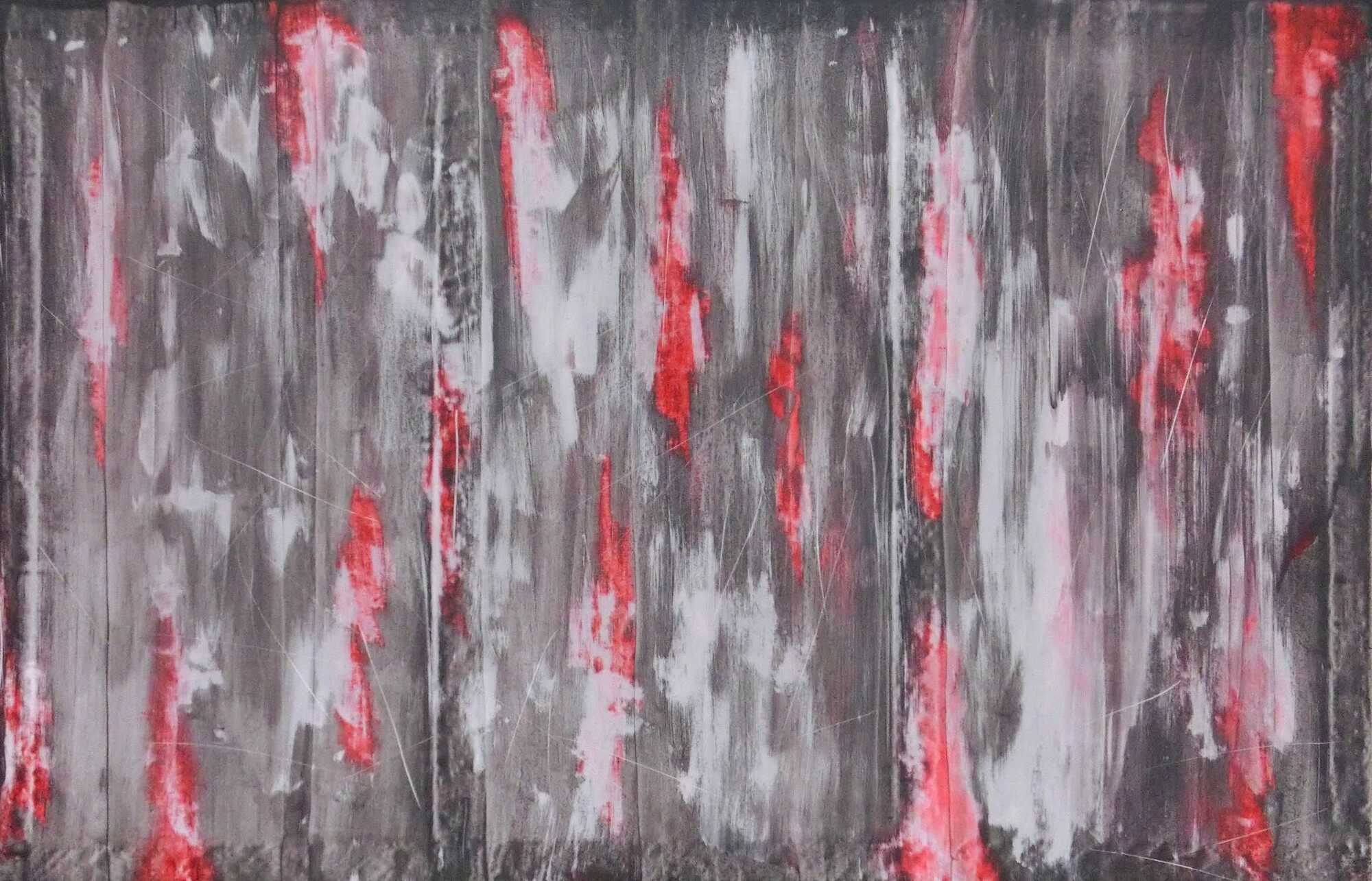Abstraktes Acrylbild grau modern