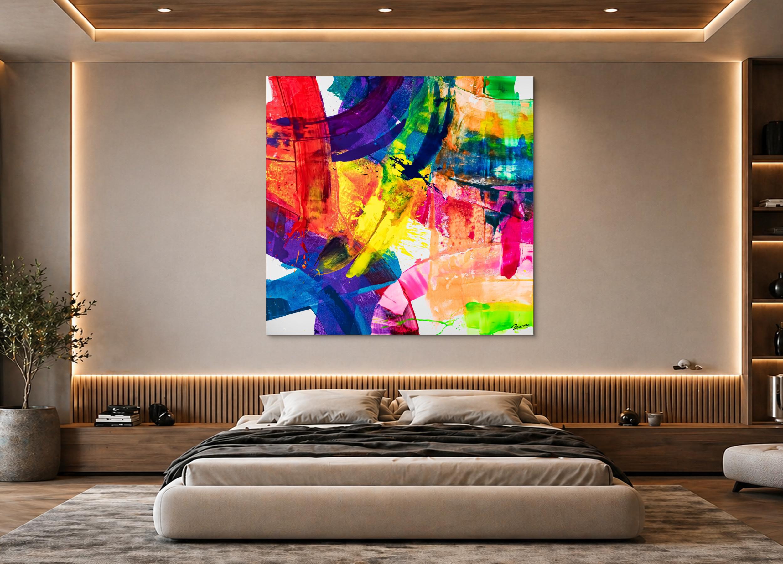 Abstraktes Bild auf Leinwand