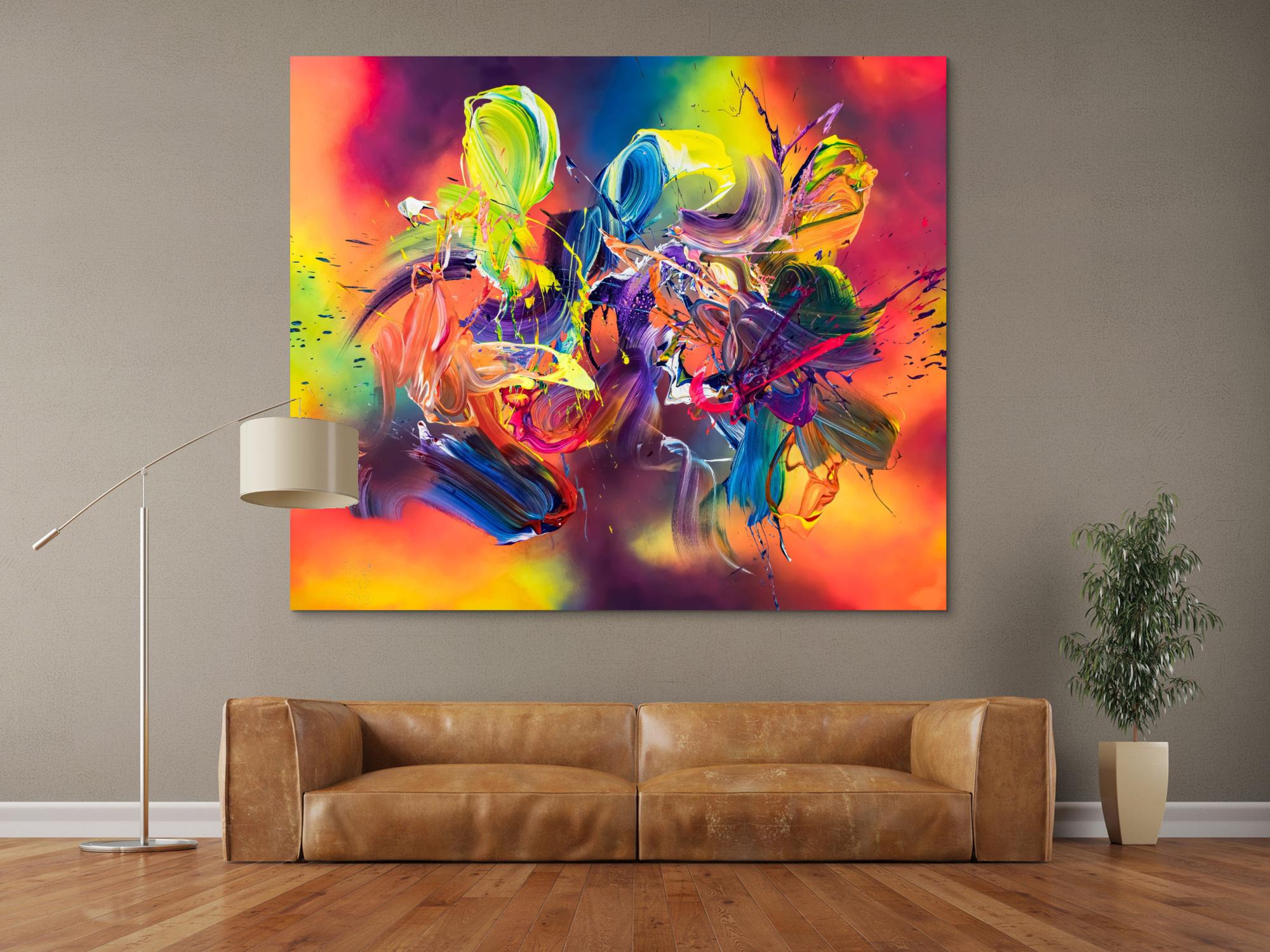 Abstraktes Bild auf Leinwand