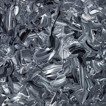 Abstraktes Original Gemälde 80x80cm Minimalistisch expressionistisch handgefertigt Action Painting schwarz weiss schwarz anthrazit hochwertig