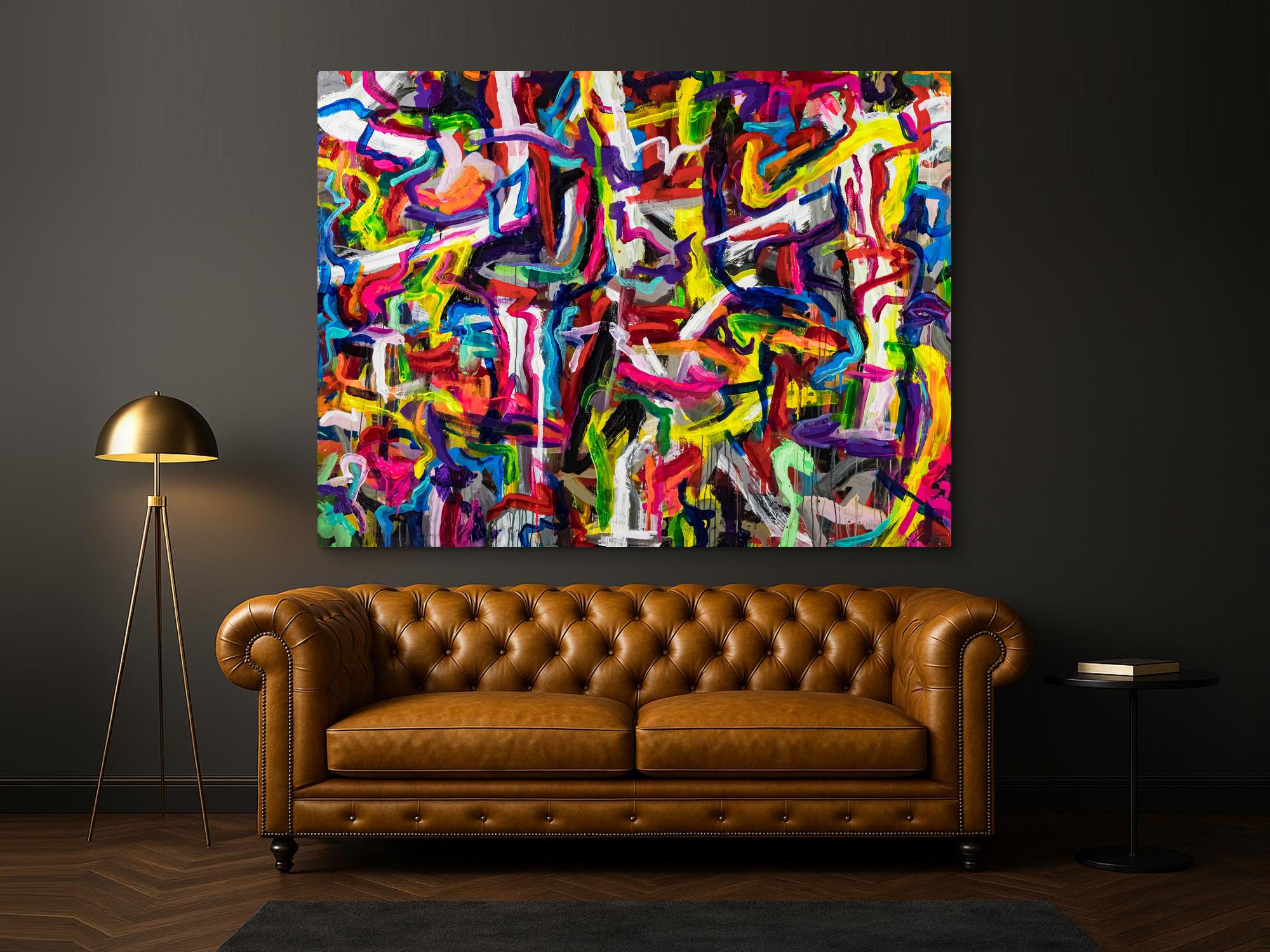 Abstraktes Bild auf Leinwand