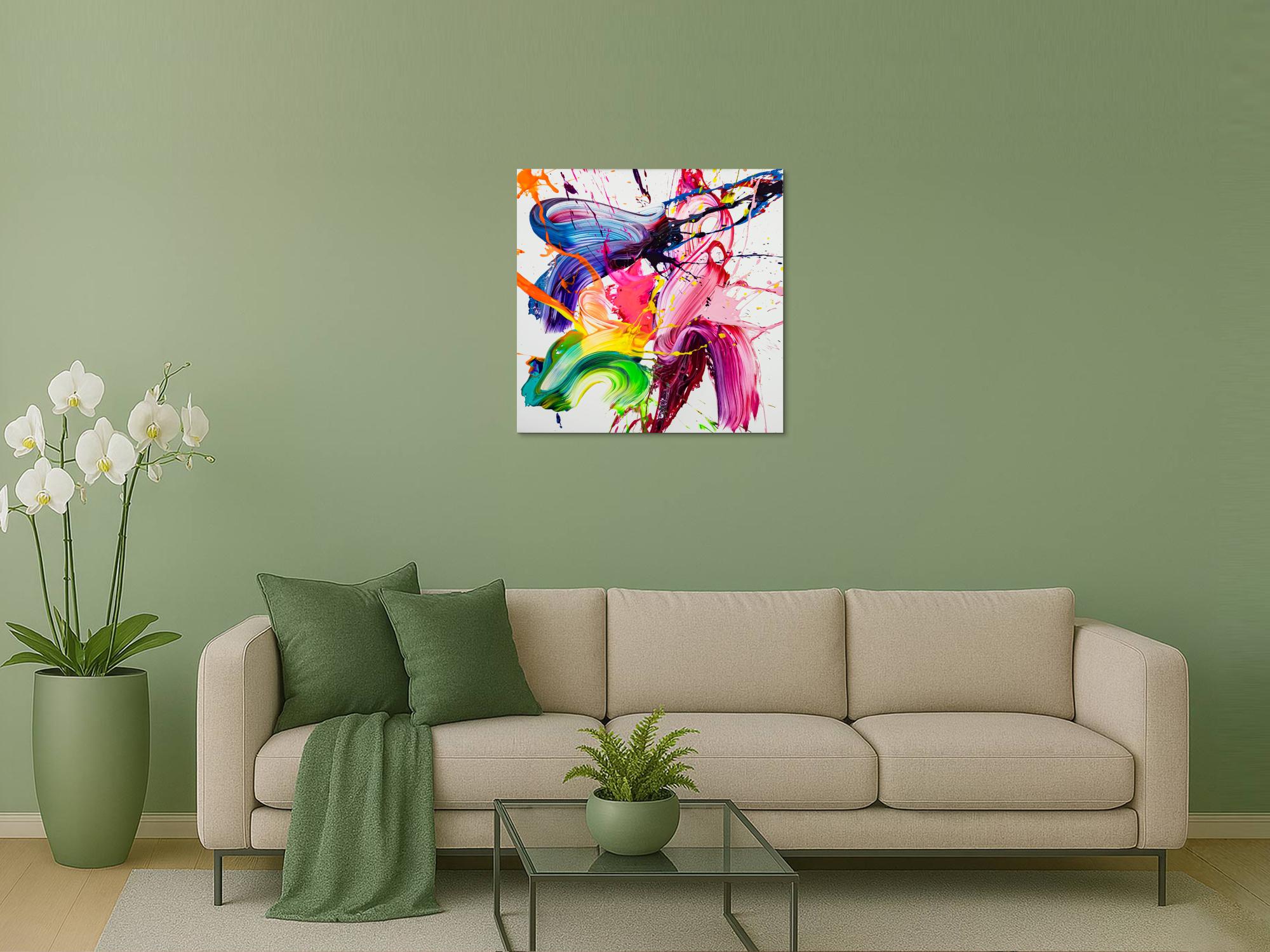 Abstraktes Bild auf Leinwand