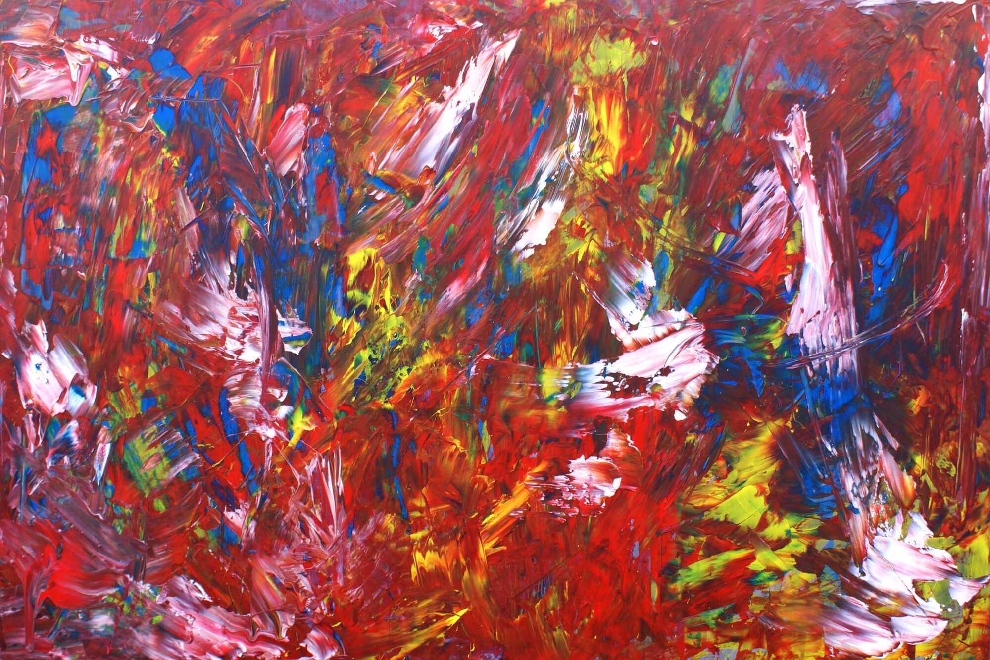 Modernes Acrylbild abstrakt