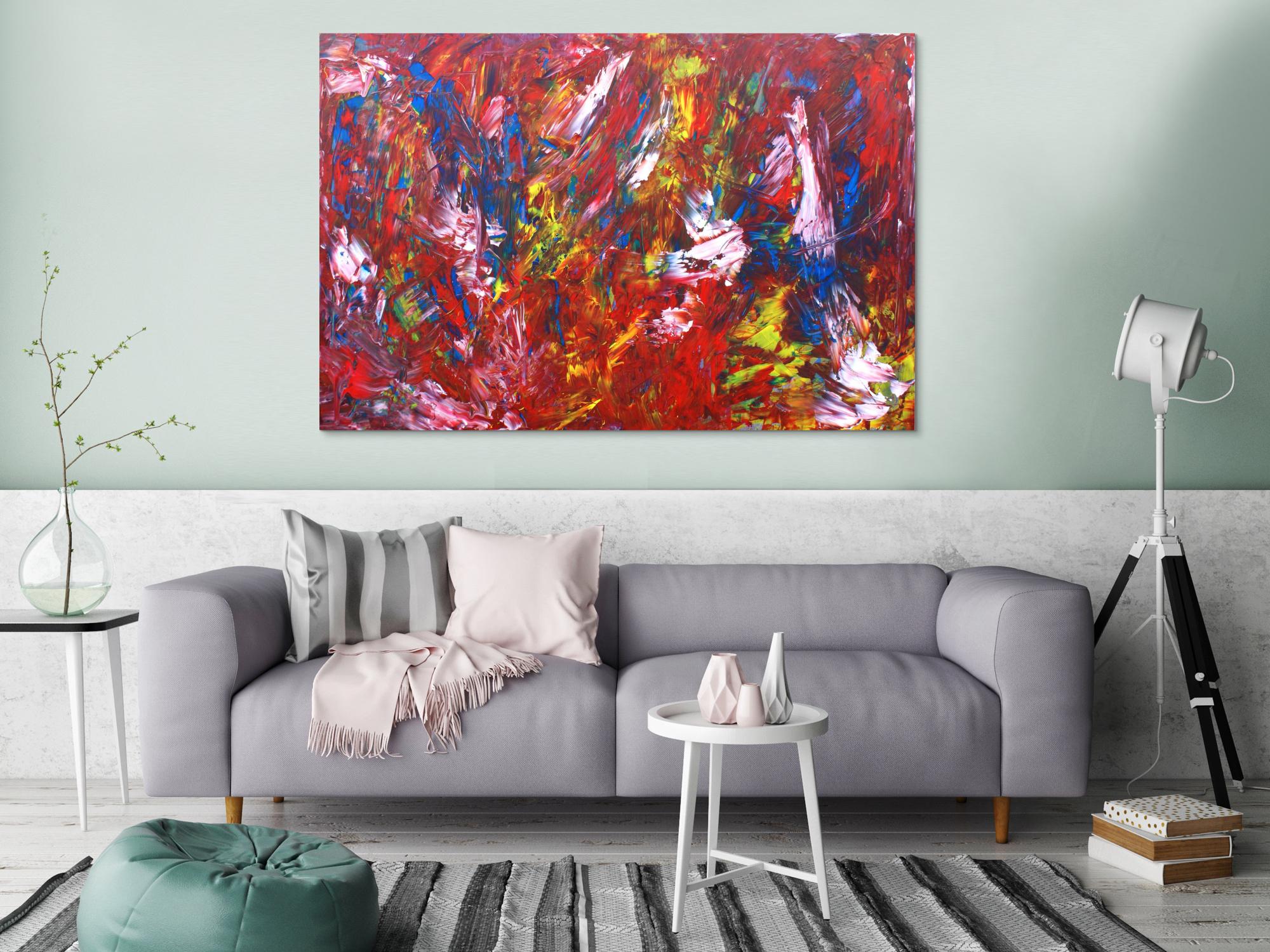 Modernes Acrylbild abstrakt