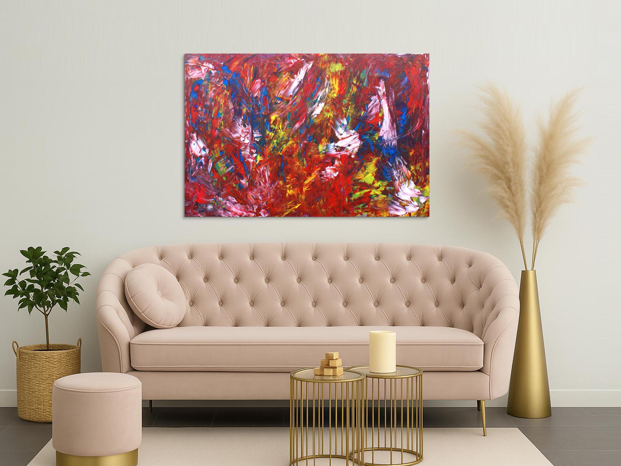 Modernes Acrylbild abstrakt