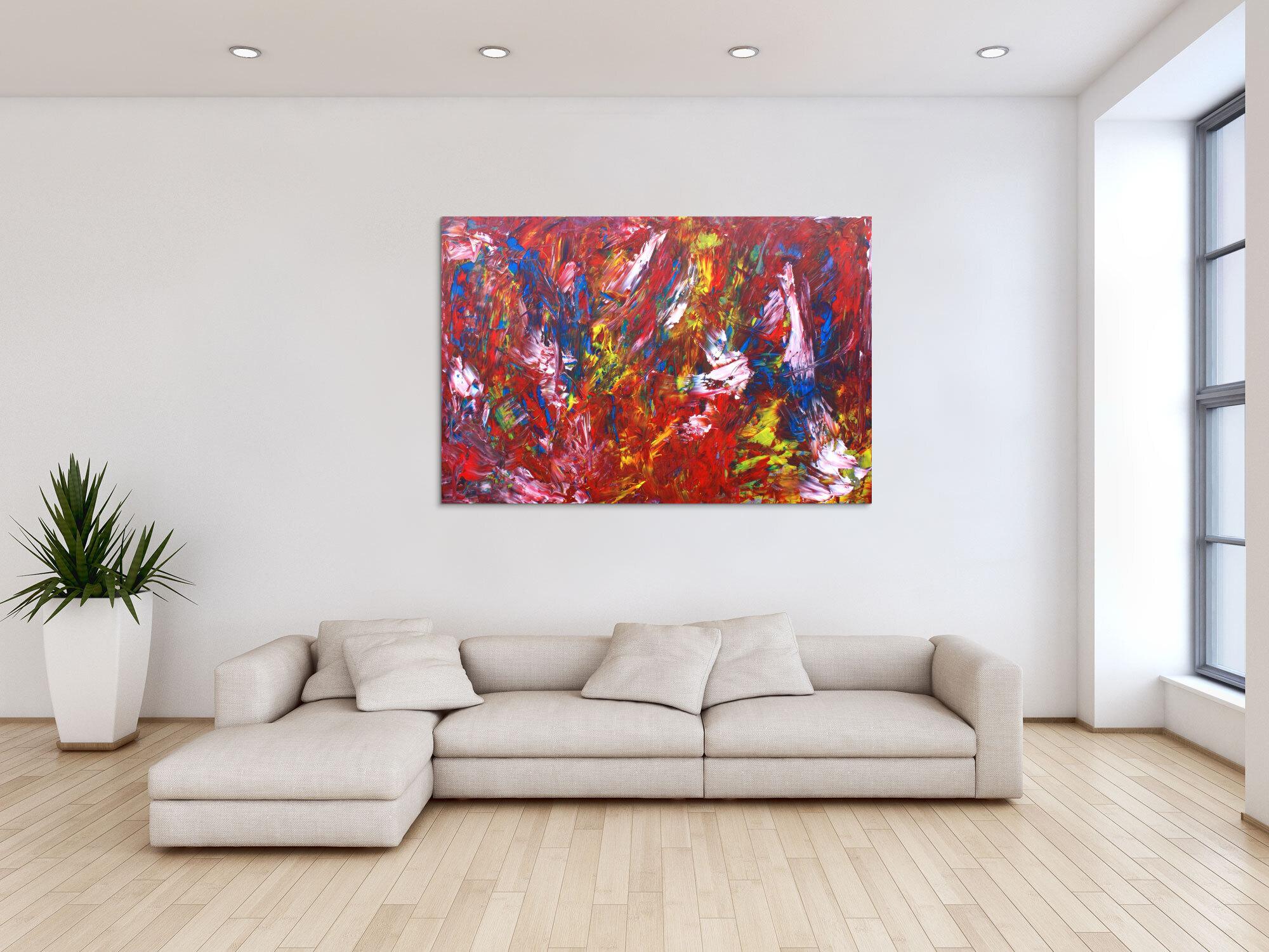 Modernes Acrylbild abstrakt