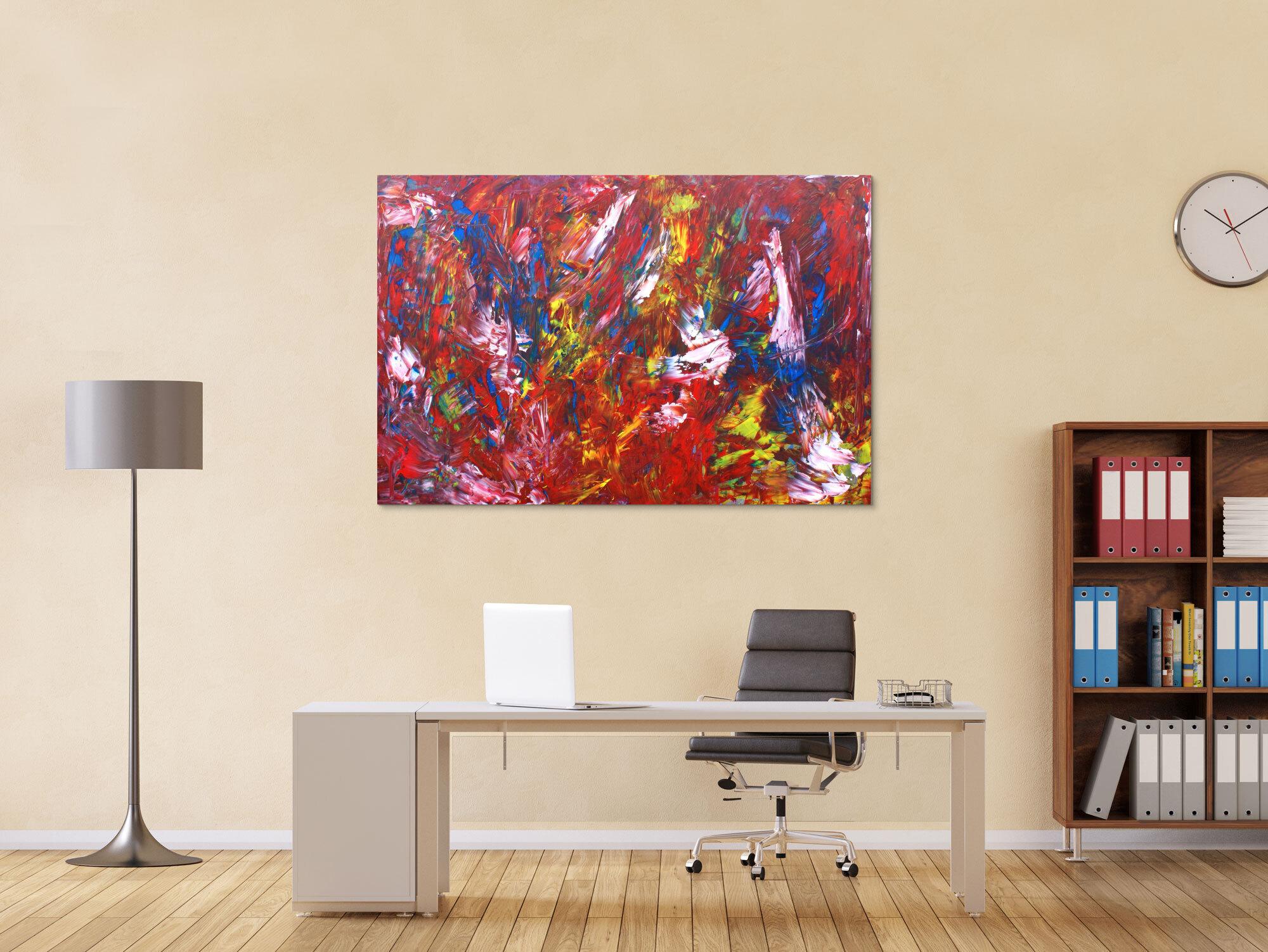 Modernes Acrylbild abstrakt