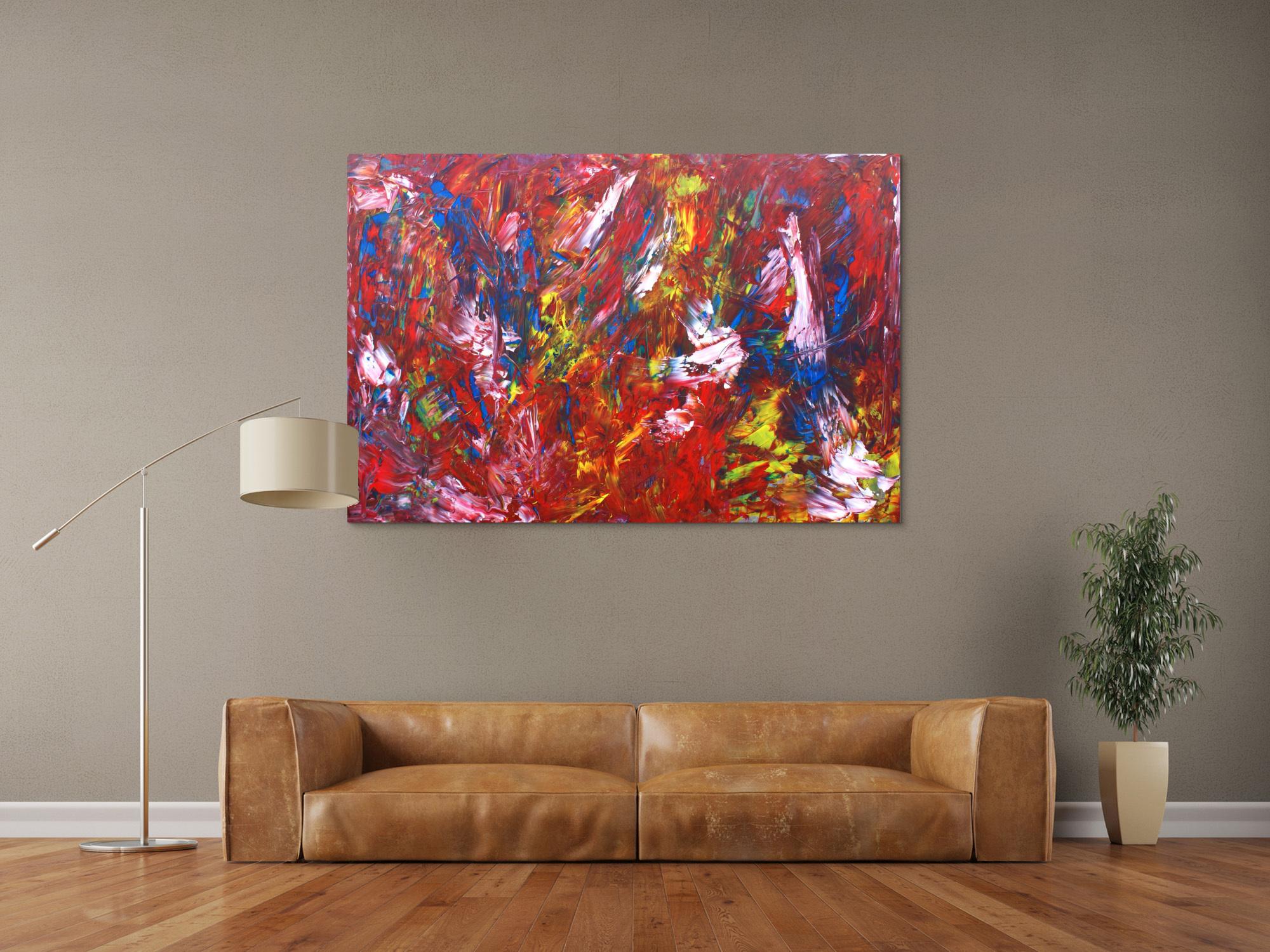 Modernes Acrylbild abstrakt