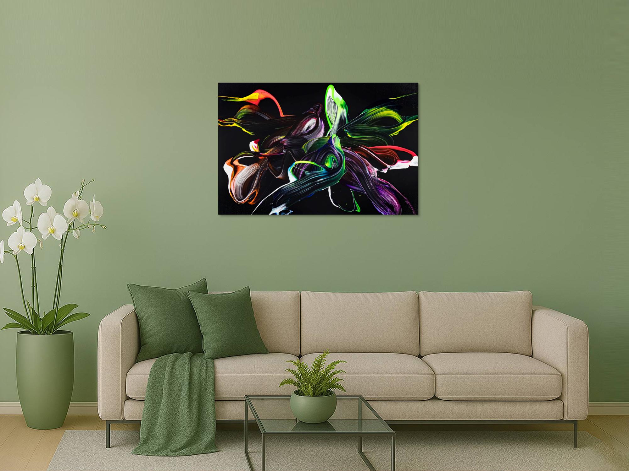 Abstraktes Bild auf Leinwand