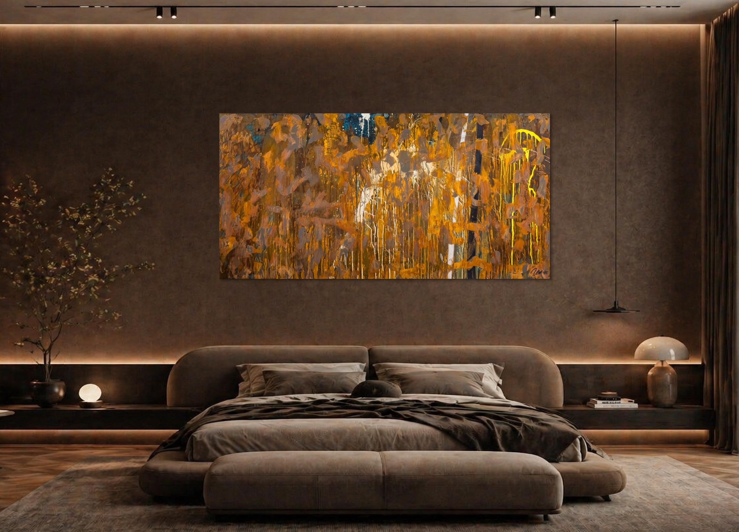 Abstraktes Bild auf Leinwand