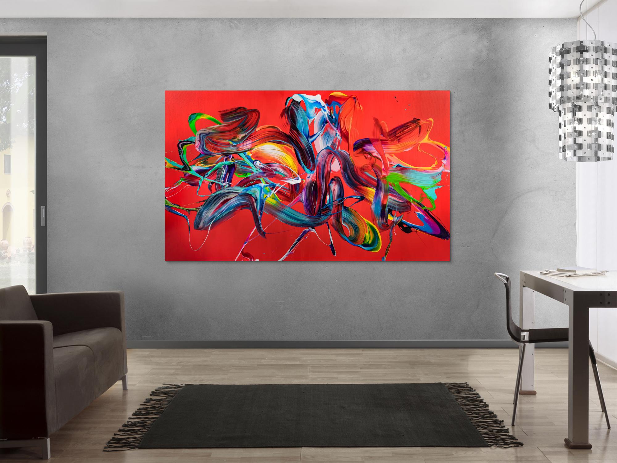 Abstraktes Bild auf Leinwand