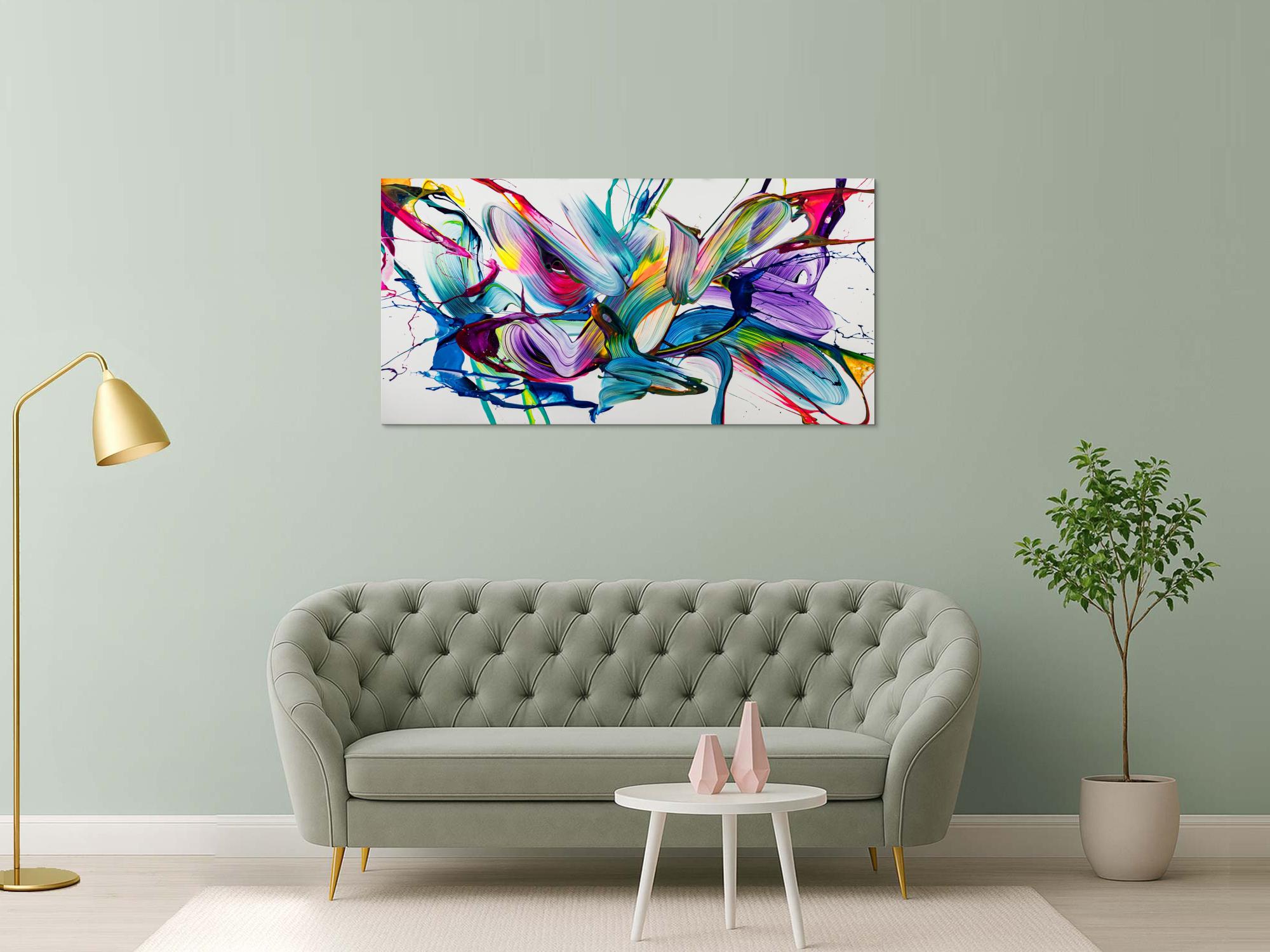 Abstraktes Bild auf Leinwand