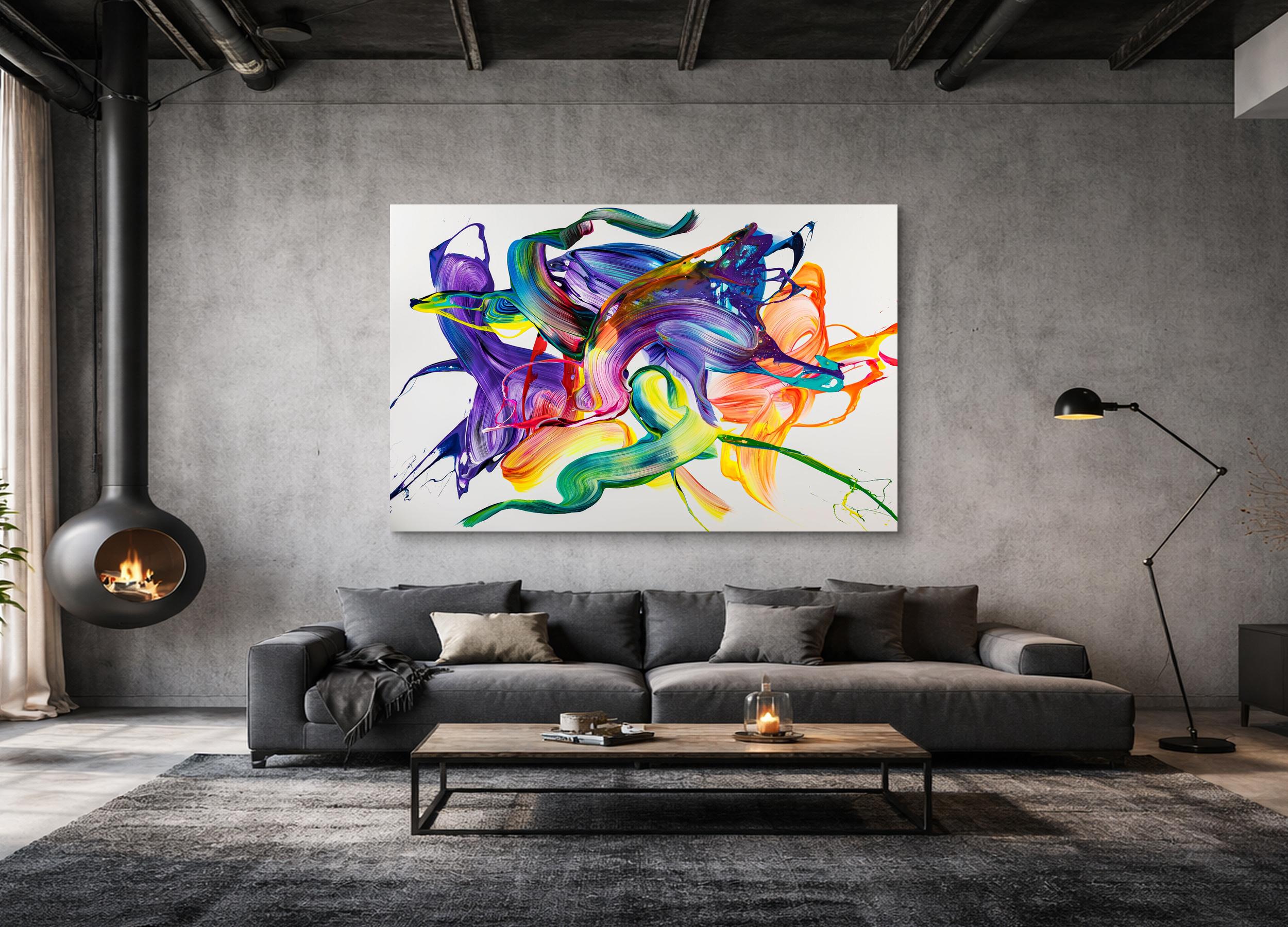 Abstraktes Bild auf Leinwand