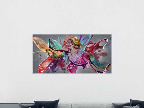 Kunstdruck auf Leinwand abstraktes Gemälde Nr. 1992
