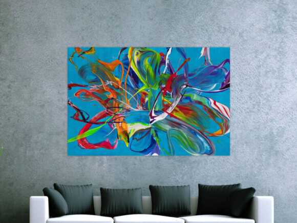 Kunstdruck Ausschnitt erstellen abstraktes Gemälde Nr. 1996
