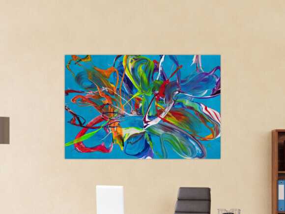 Kunstdruck auf Leinwand abstraktes Gemälde Nr. 1996