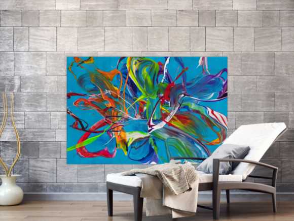 Kunstdruck auf Leinwand abstraktes Gemälde Nr. 1996