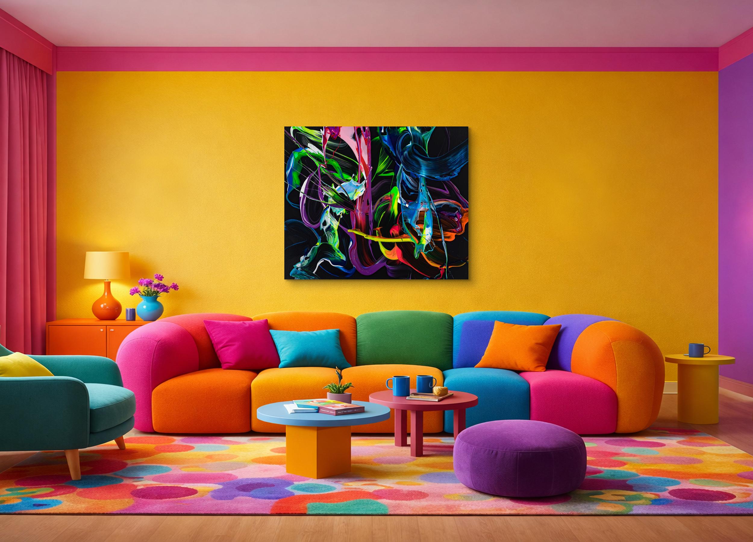 Abstraktes Bild auf Leinwand