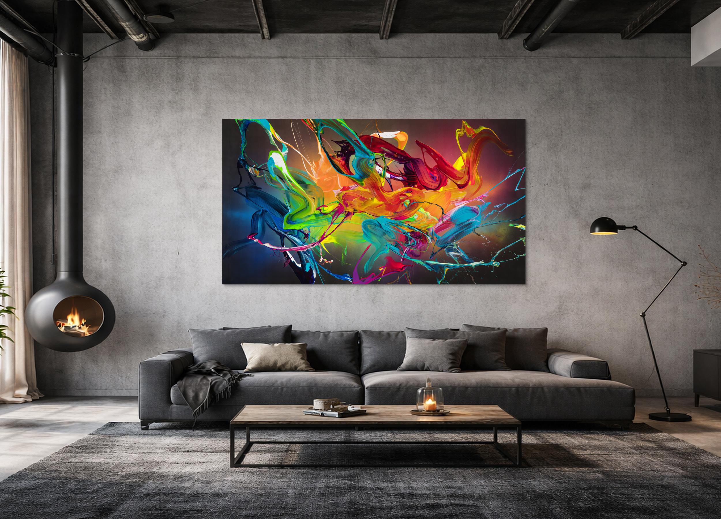 Abstraktes Bild auf Leinwand