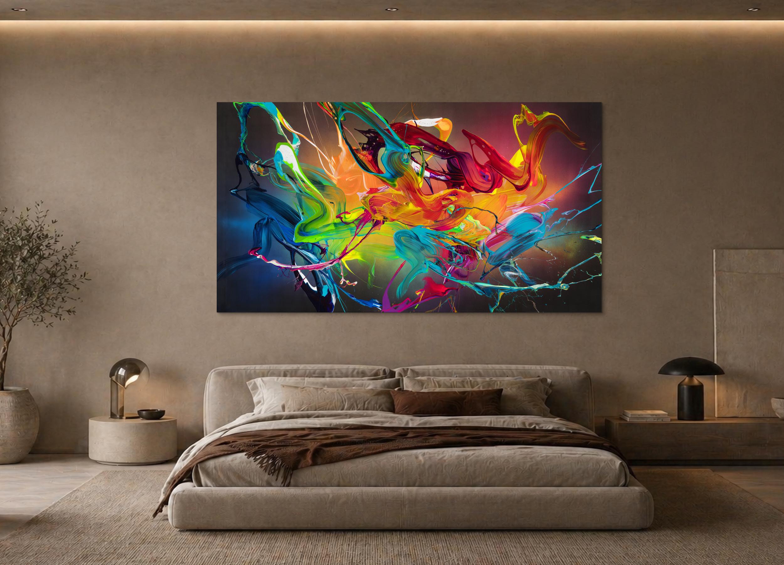 Abstraktes Bild auf Leinwand