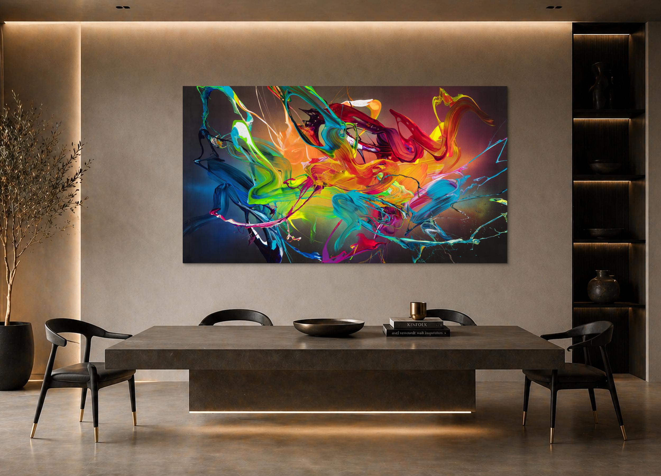 Abstraktes Bild auf Leinwand