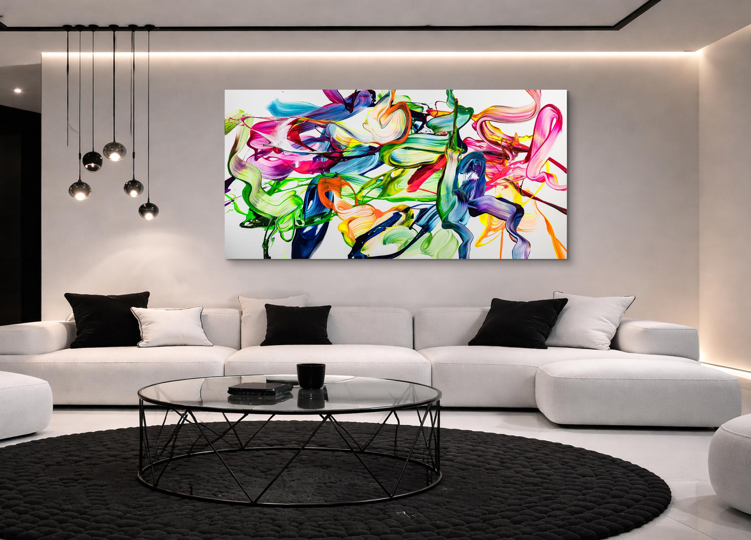 Abstraktes Bild auf Leinwand