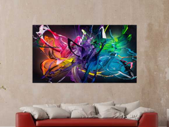 Kunstdruck auf Leinwand abstraktes Gemälde Nr. 2005