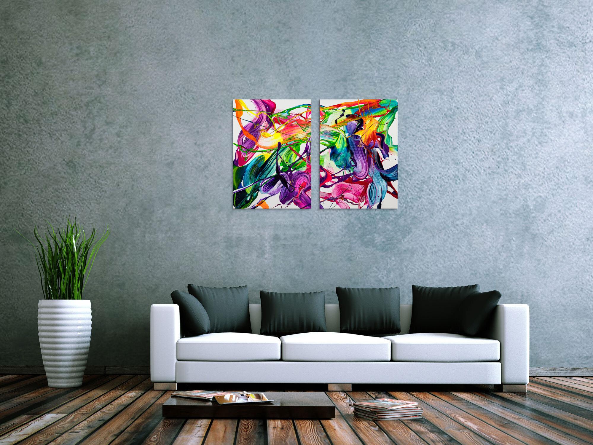 Abstraktes Bild auf Leinwand