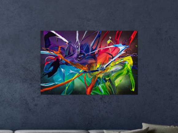 Kunstdruck auf Leinwand abstraktes Gemälde Nr. 2009