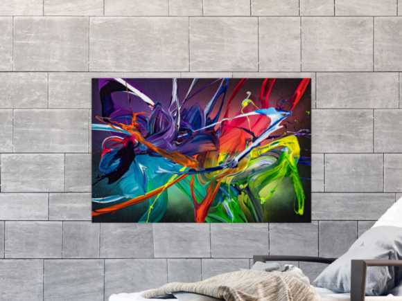 Kunstdruck Ausschnitt erstellen abstraktes Gemälde Nr. 2009