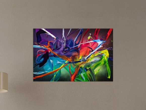 Kunstdruck Ausschnitt erstellen abstraktes Gemälde Nr. 2009