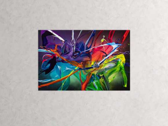 Kunstdruck Ausschnitt erstellen abstraktes Gemälde Nr. 2009