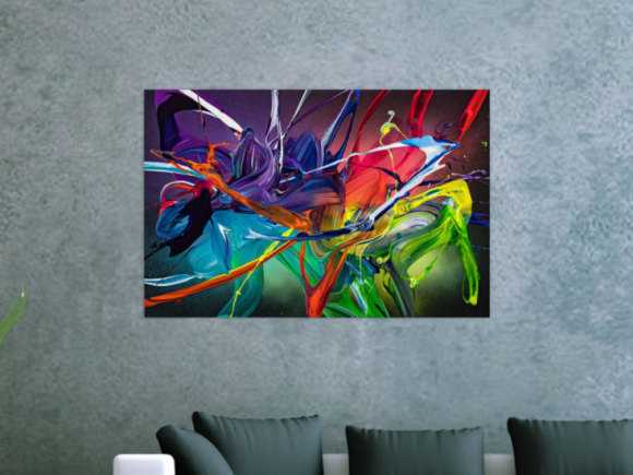 Kunstdruck auf Leinwand abstraktes Gemälde Nr. 2009