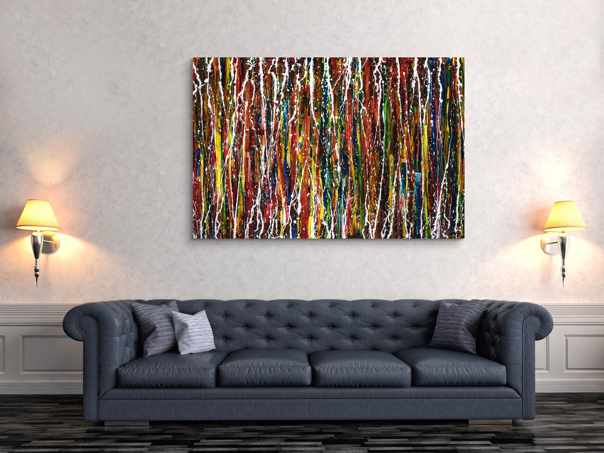 Abstraktes Bild auf Leinwand