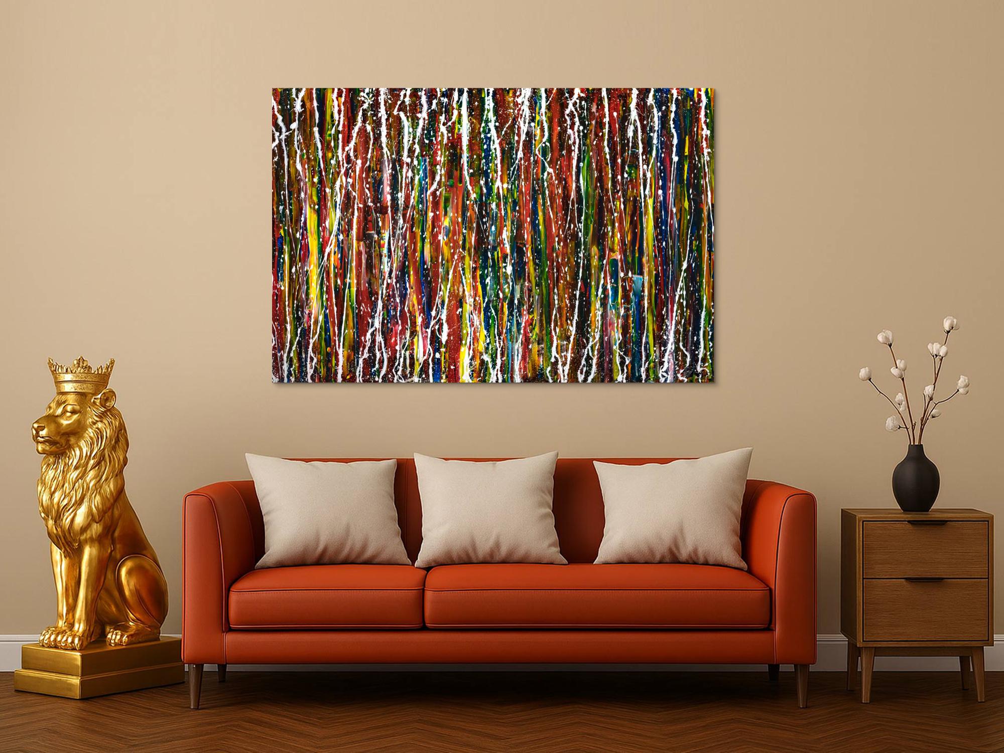 Abstraktes Bild auf Leinwand