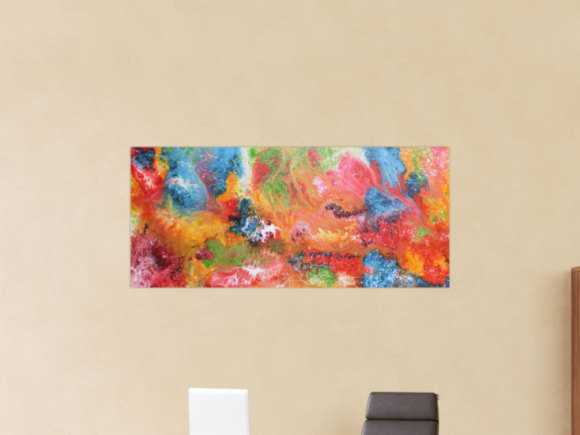 Kunstdruck Ausschnitt erstellen abstraktes Gemälde Nr. 214
