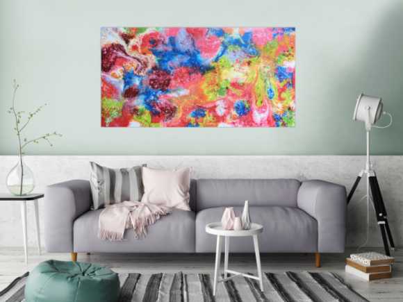 Abstraktes Gemälde aus Acryl - bunt und modern