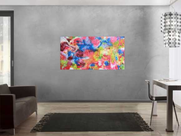 Abstraktes Gemälde aus Acryl - bunt und modern