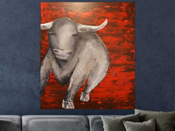Kunstdruck Ausschnitt erstellen abstraktes Gemälde Nr. 219