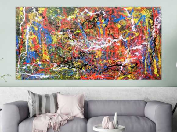 Kunstdruck Ausschnitt erstellen abstraktes Gemälde Nr. 234