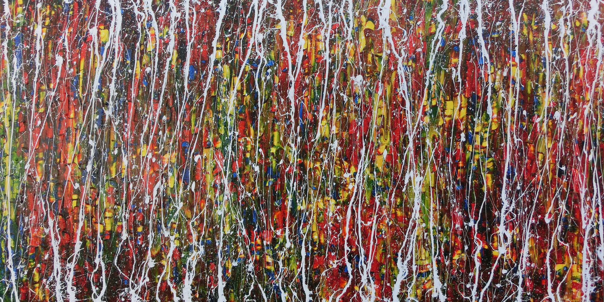 Modernes Acrylgemälde abstrakt und bunt