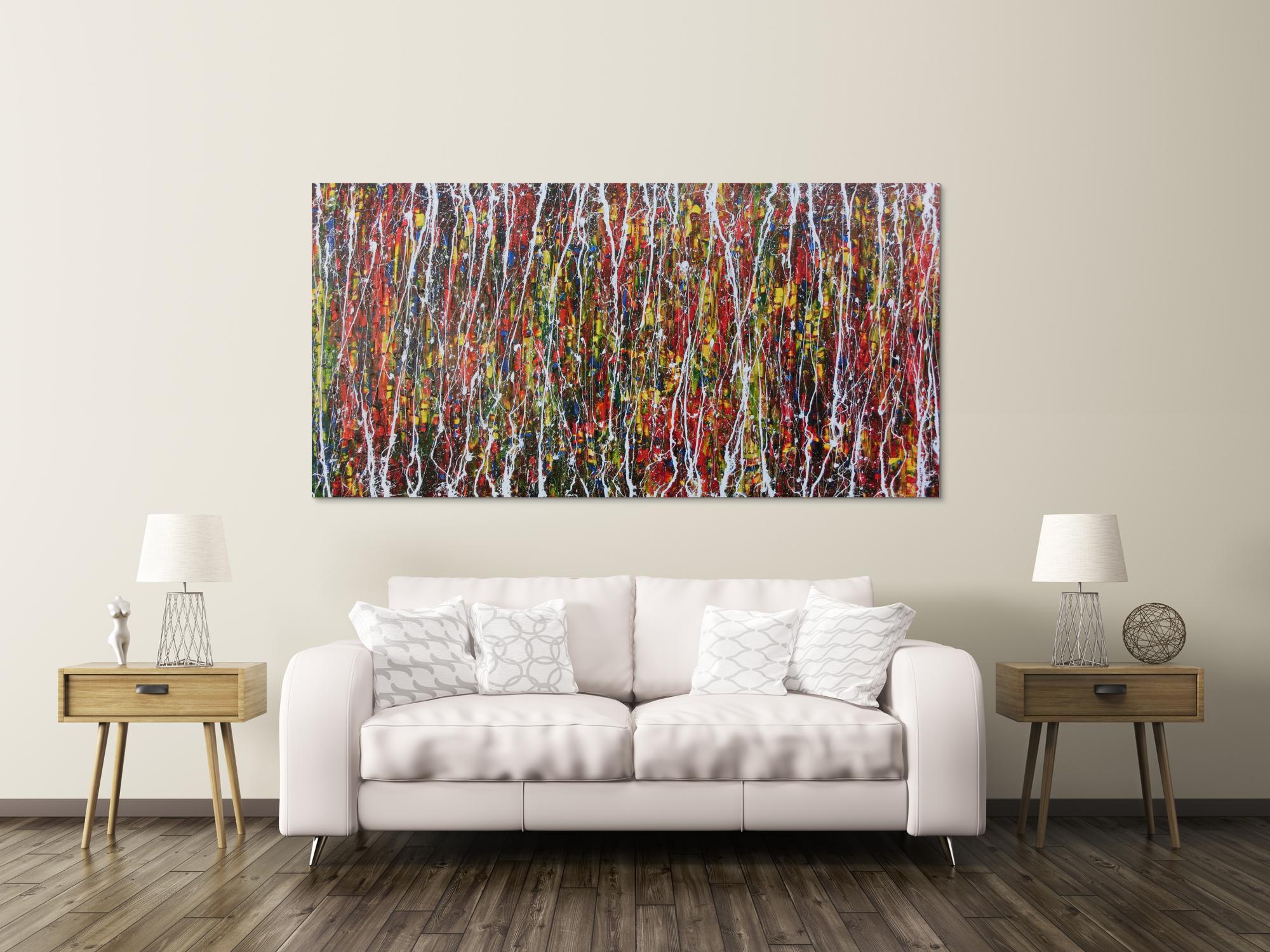 Modernes Acrylgemälde abstrakt und bunt