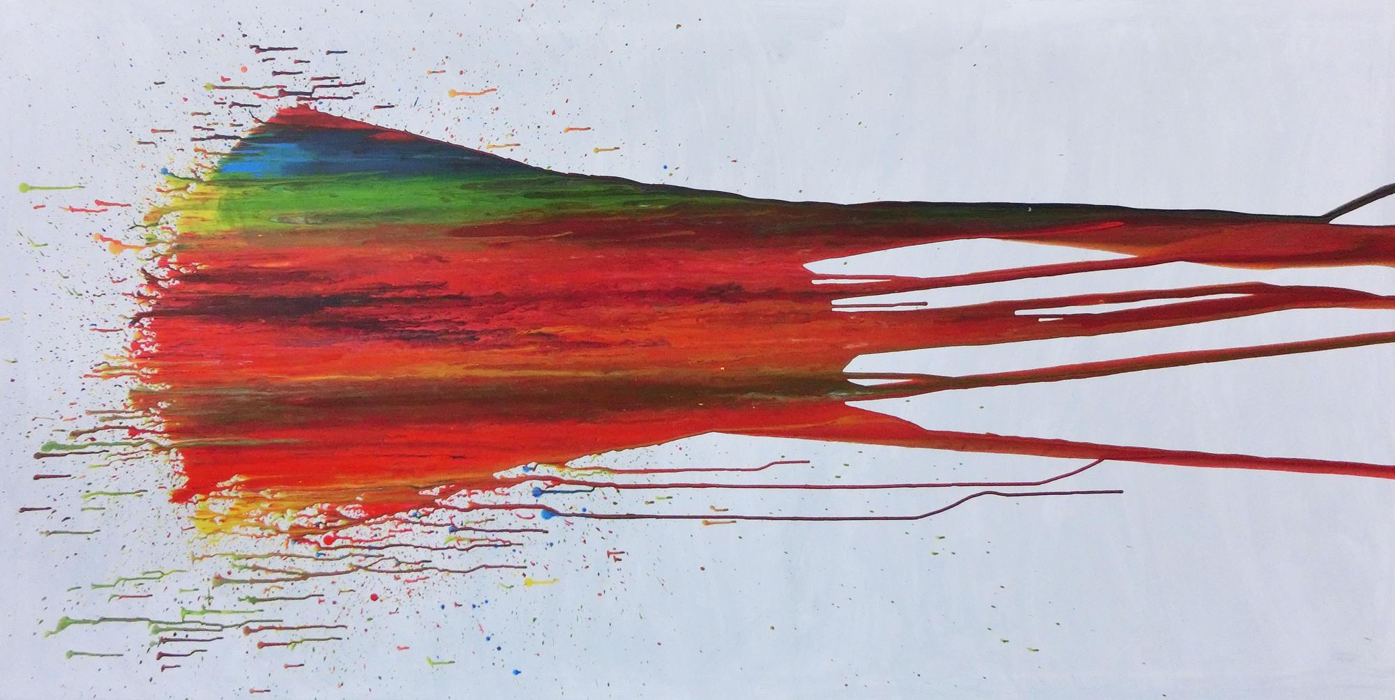 Modernes Abstraktes Gemälde Acrylbild bunt