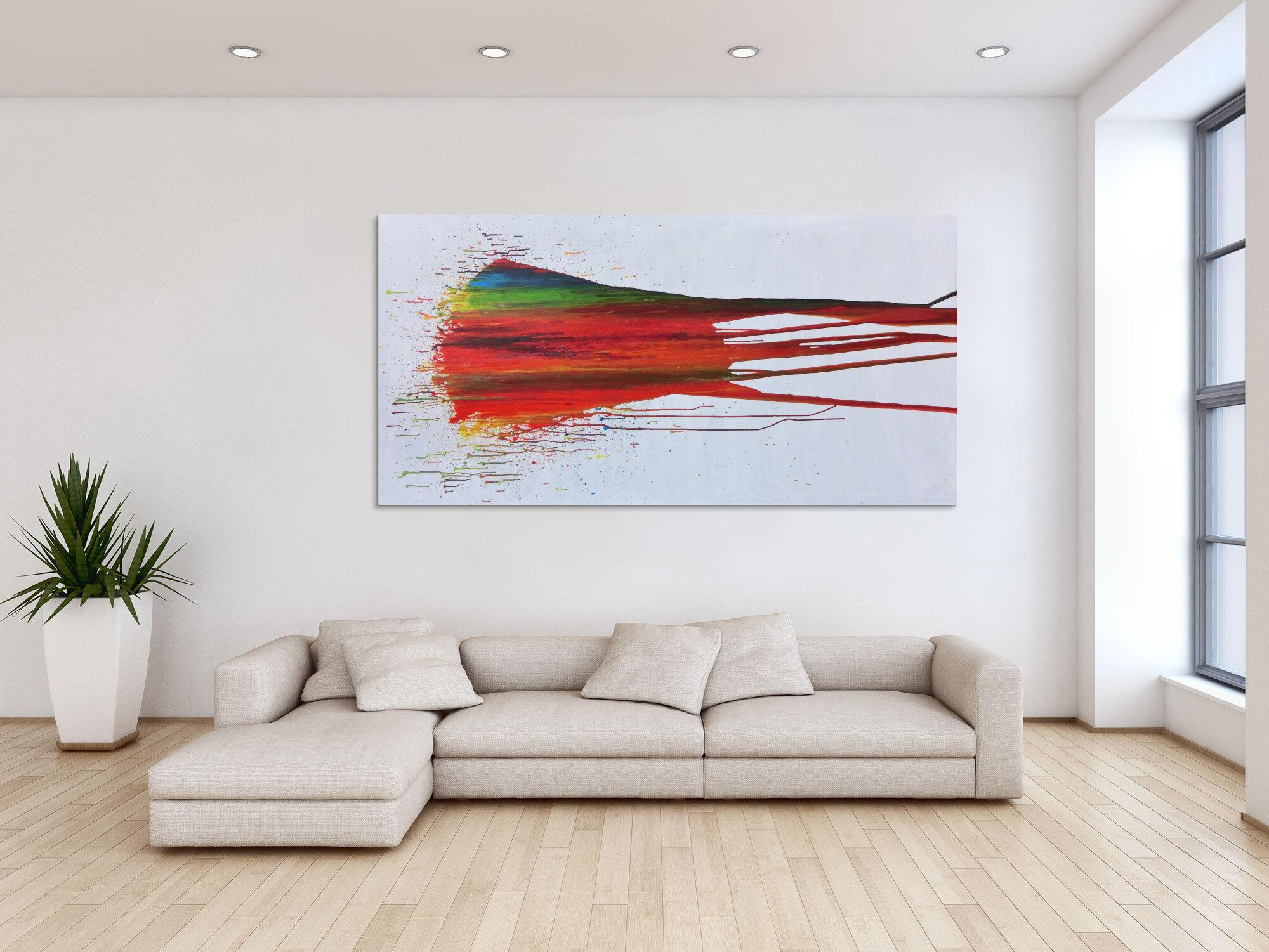 Modernes Abstraktes Gemälde Acrylbild bunt