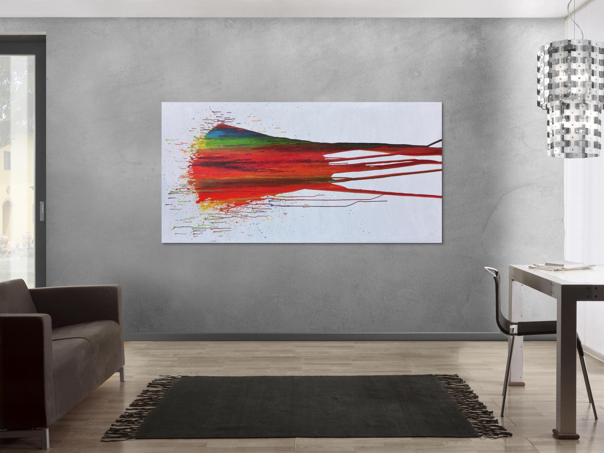 Modernes Abstraktes Gemälde Acrylbild bunt