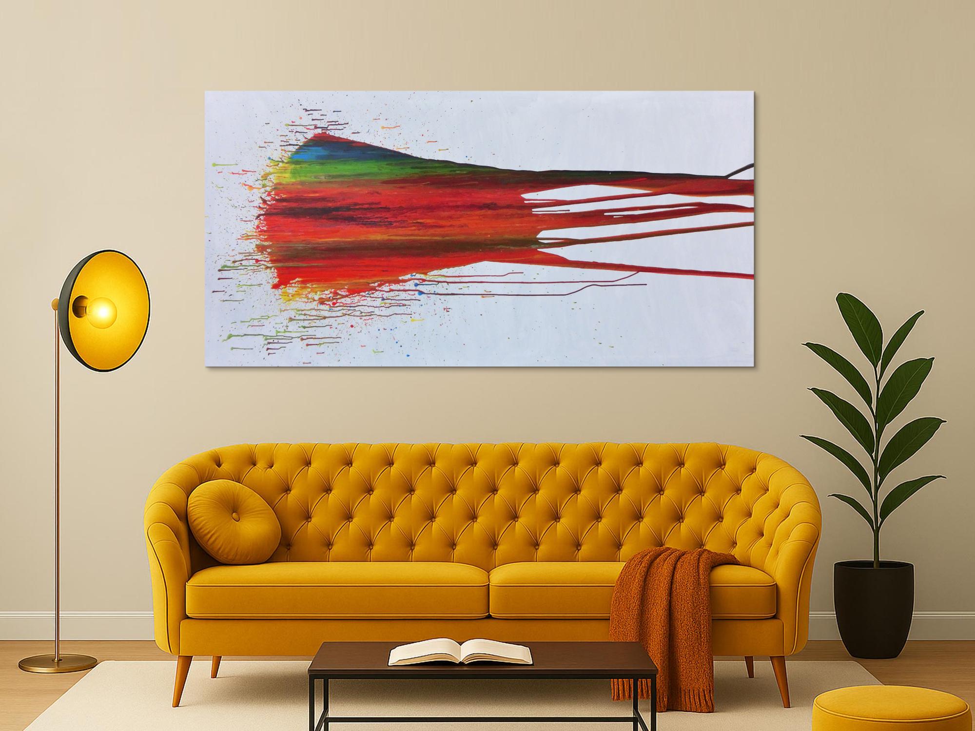 Modernes Abstraktes Gemälde Acrylbild bunt