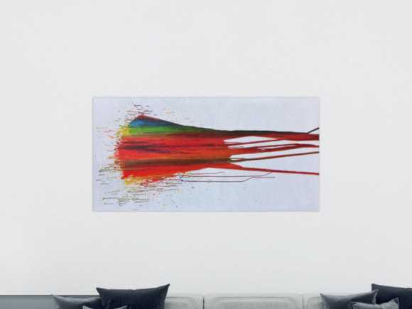Kunstdruck Ausschnitt erstellen abstraktes Gemälde Nr. 240