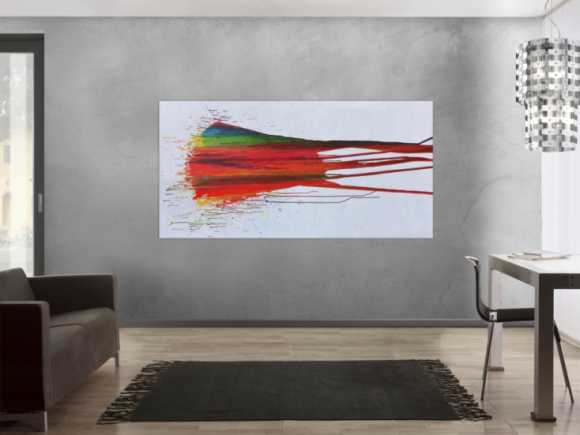 Modernes Abstraktes Gemälde Acrylbild bunt